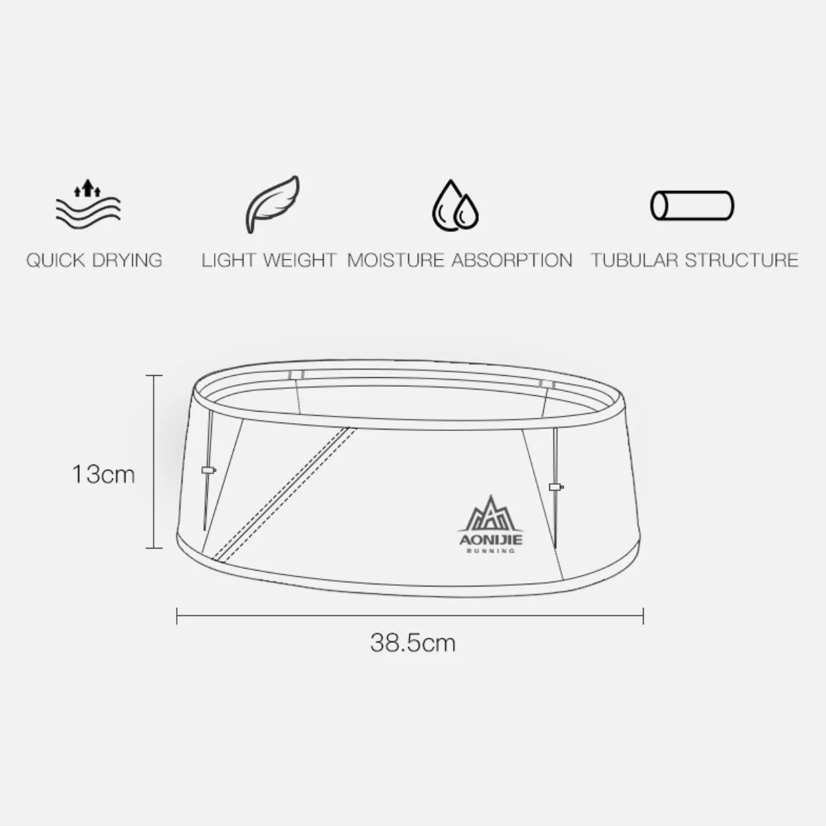 Aonijie Riñonera Elastizada Ultraliviana W8101