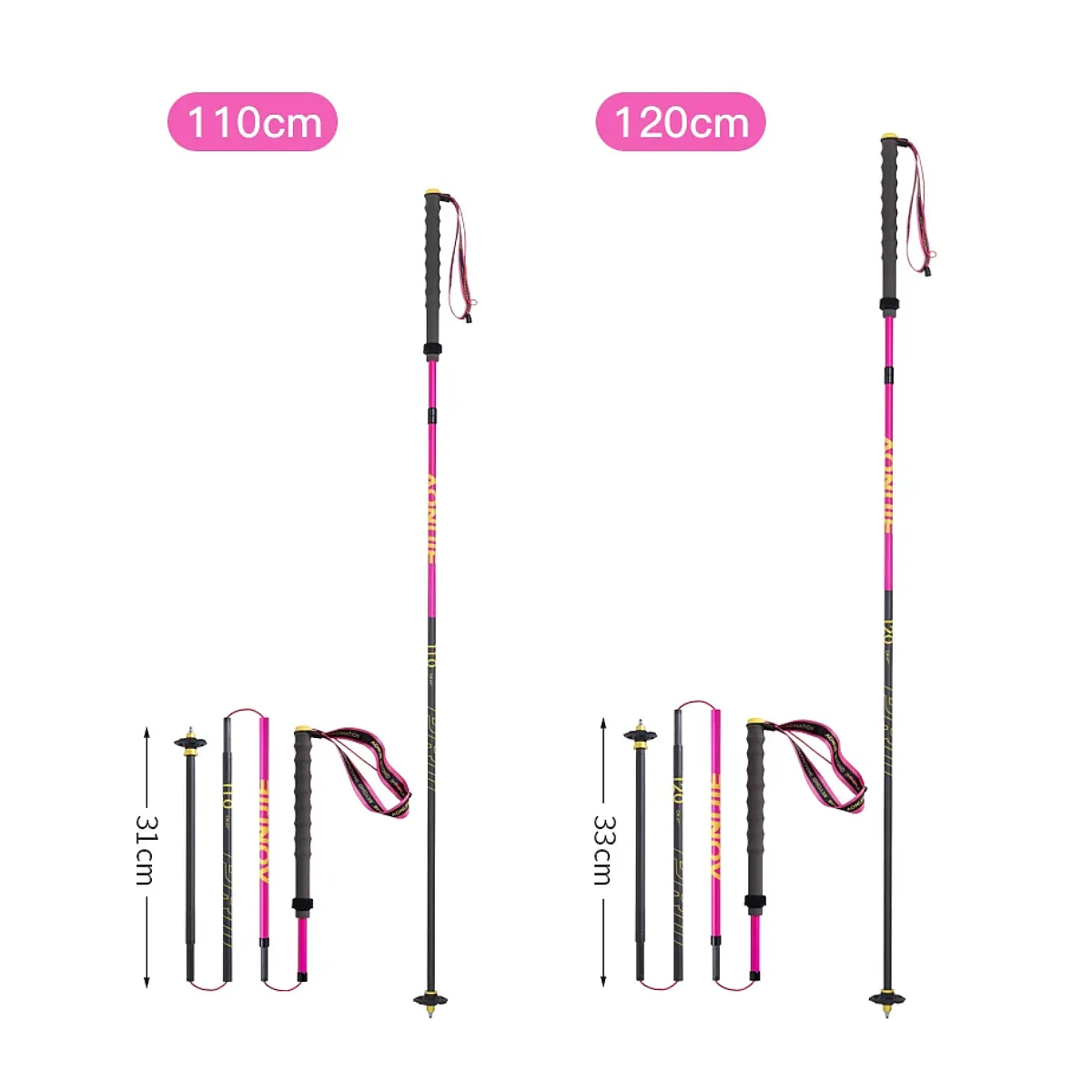 Aonijie Bastones Carbono 4 Secciones E4214